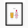 'You And Me' Personalised Drinks Print, thumbnail 3 of 11