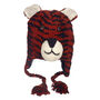 Tiger Hand Knitted Woollen Animal Hat, thumbnail 5 of 6