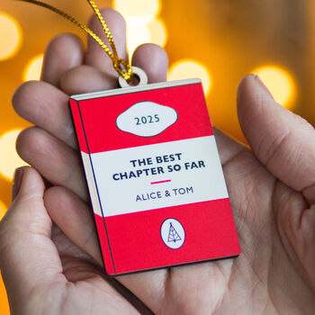 'Best Chapter' Personalised Book Bauble, 3 of 3
