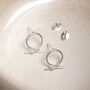 Sterling Silver Circle Knot Studs, thumbnail 3 of 7