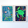 Sea Life Animal Nursery Prints, thumbnail 4 of 12