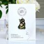 Black Cat Enamel Pin Brooch With Flower Design, thumbnail 1 of 8