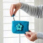 Handmade Felt Daisy Purse, thumbnail 7 of 8