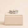 Personalised Sterling Silver Twisted Celtic Braid Spinner Ring, thumbnail 4 of 9