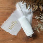 Personalised White Hand Frayed Christmas Gifting Ribbon, thumbnail 7 of 7