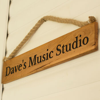 Hanging House Plaque Handmade From Devon Oak, 2 of 12