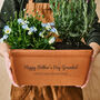 Personalised Father's Day Terracotta Plant Trough / Window Box, thumbnail 1 of 2