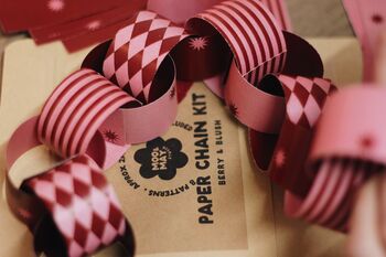 Berry And Blush | Paper Chain Kit, 11 of 12
