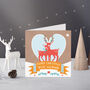 Deer Husband Christmas Card, thumbnail 1 of 2