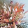 Peach Dried Flower Bouquet, thumbnail 3 of 3