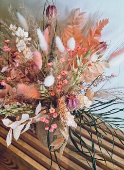 Peach Dried Flower Bouquet, 3 of 3