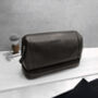 Personalised Special Date Men's Leather Wash Bag, thumbnail 2 of 8