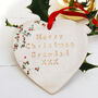 Merry Christmas Grandad Ceramic Heart, thumbnail 1 of 4