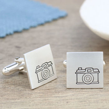 Camera Cufflinks. Thank You Gift For Photographer, 3 of 6