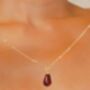 Red Pomegranate Seed Necklace, thumbnail 1 of 10