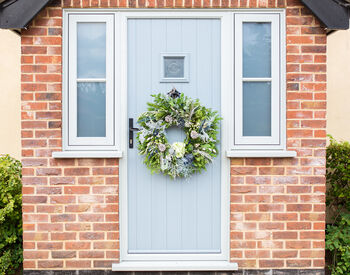 Fresh Christmas Wreath Making Kit In Blues And Greens, 4 of 5