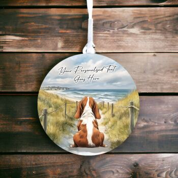 Personalised Basset Hound Dog Beach Walk Collection, 4 of 7