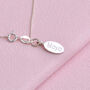 50th Birthday Five Gold Rings Charm Necklace, thumbnail 3 of 7