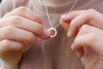 Mother's Day Personalised Silver Ring Necklaces, 2 of 10