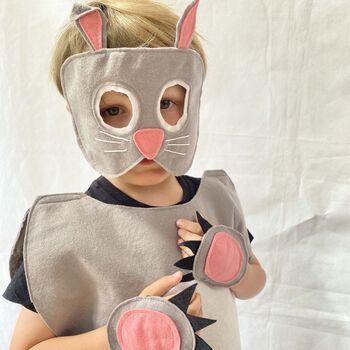 Grey Rabbit Costume For Children And Adults, 4 of 8