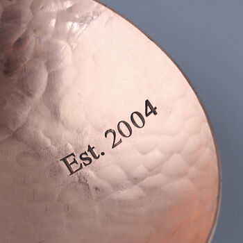 22nd Anniversary Gift Heart Shaped Copper Dish, 3 of 8