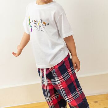 Personalised Family Matching Pj's With Child's Drawing, 2 of 12