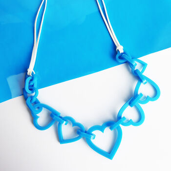 Large Heart Acrylic Necklace, 9 of 12
