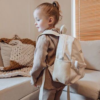 Personalised Kids Mini Cream Backpack, 2 of 6