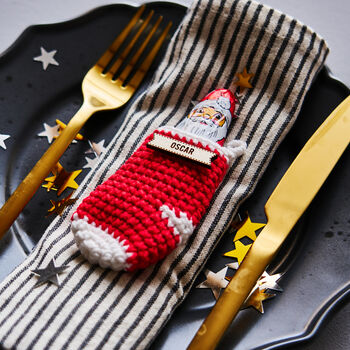 Personalised Christmas Stocking Place Setting, 11 of 12