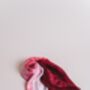 100% Mulberry Silk Scarf, Ombre Burgundy Pink White, thumbnail 8 of 9