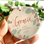 Personalised Baby's First Christmas Tree Decoration, thumbnail 1 of 2