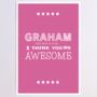 Personalised Awesome Birthday Card, thumbnail 6 of 8