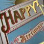 Gold Embossed Happy Birthday Card, thumbnail 2 of 3
