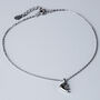 Sterling Silver Fish Charm Anklet, thumbnail 3 of 6