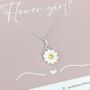 Sterling Silver Flower Girl Necklace Wedding Gift Set, thumbnail 2 of 7