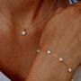 Opal Bracelet And Necklace Sterling Silver Gift Set, thumbnail 1 of 6