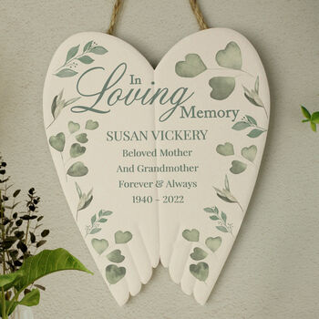 Personalised In Loving Memory Ceramic Wings, 7 of 7