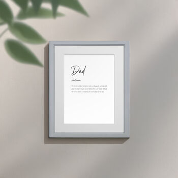 Personalised Dad Family Keepsake Framed Print, 7 of 11