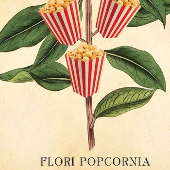 Popcorn Movie Poster Botanical Print, 7 of 11