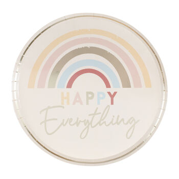 Happy Everything Pastel Rainbow Plates, 2 of 3