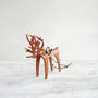 Leather Reindeer Christmas Ornament, thumbnail 2 of 5