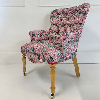 Statement Chair In Morris And Co Strawberry Thief, 3 of 5