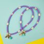Small Lilac Natural Anti Tick Dog Collar Necklace, thumbnail 1 of 1