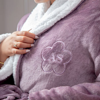 Personalised Sherpa Style Monogrammed Robe, 12 of 12