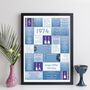 Personalised 50th Birthday Print Music 1974 Year Gift, thumbnail 8 of 12