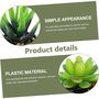 Four Mini Artificial Fake Succulents Plants In Pots, thumbnail 6 of 7