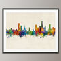 Salford Skyline Cityscape Art Print, thumbnail 6 of 7