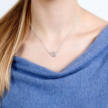Sterling Silver Cut Out Multiple Hearts Necklace, 2 of 5