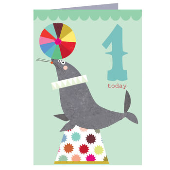 Seal 1st Birthday Card, 2 of 4