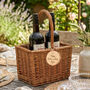 Father's Day Personalised Wicker Two Bottle Wine Caddy Gift, thumbnail 1 of 5